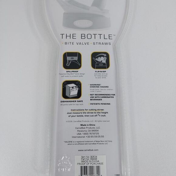 CamelBak The Bottle Replacement Straw With Bite Valve Black Cut to Length - Picture 5 of 8